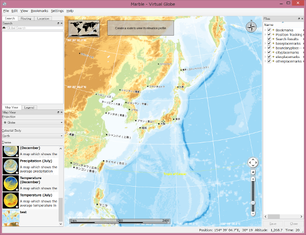 地理院地図の表示